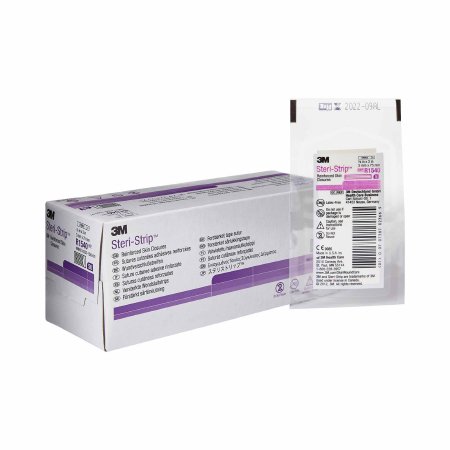 3M Skin Closure Strip Steri-Strip™ 1/8 X 3 Inch Nonwoven Material Reinforced Strip White - Pack of 1 - R1540-PK