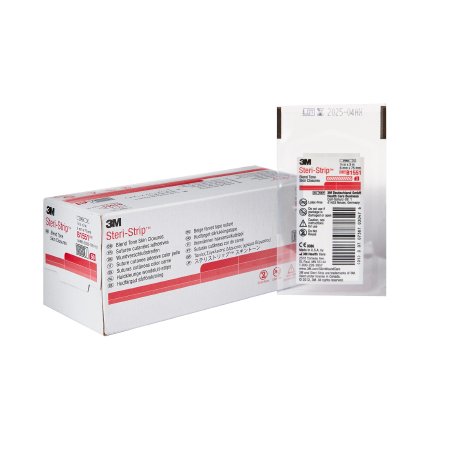 3M Skin Closure Strip Steri-Strip™ 1/4 X 3 Inch Nonwoven Material Flexible Strip Tan - Each - B1551-EA