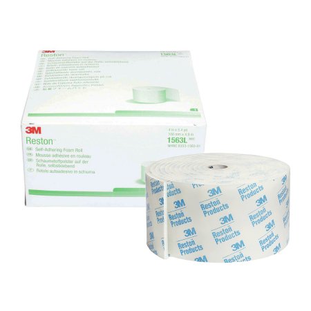 3M Orthopedic Padding Adhesive 3M™ Reston™ 4 X 196 Inch Foam NonSterile - Case of 5 - 1563L-CS