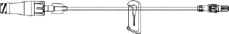 ICU Medical IV Extension Set Small Bore 12 Inch Tubing - Case of 50 - B3312-CS