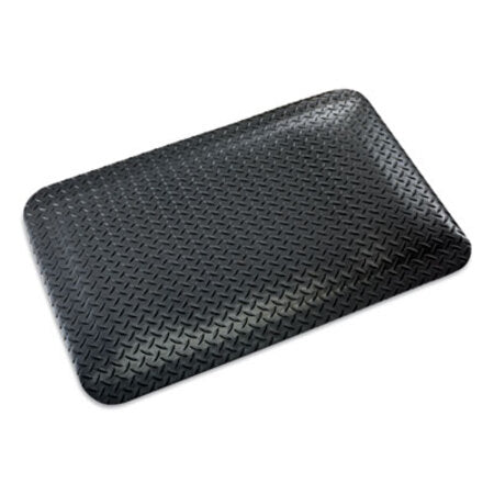 Crown Industrial Deck Plate Anti-Fatigue Mat, Vinyl, 36 x 60, Black - Each - CWN-CD0035DB-EA
