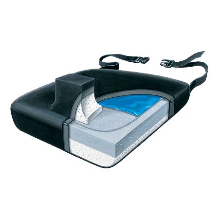 Skil-Care Pommel Seat Cushion Skil-Care™ 18 W X 16 D X 3-1/2 H Inch Foam / Gel - Each - 758010-EA