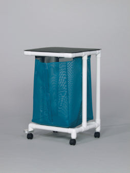 IPU Single Hamper with Bag Standard Jumbo 4 Casters 55 gal. - Each - VL JH1 FP MESH WINEBERRY-EA