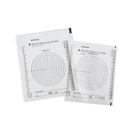 McKesson Wound Measuring Guide McKesson Metric / English Clear Plastic 5 X 7 Inch - Box of 100 - 533-30012100-BX