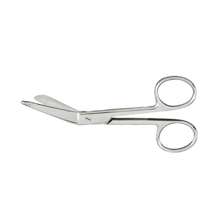Techline / Perfect International Bandage Scissors Lister 5-1/2 Inch Length Finger Ring Handle Angled Sharp Tip / Sharp Tip - Each - T-190-EA