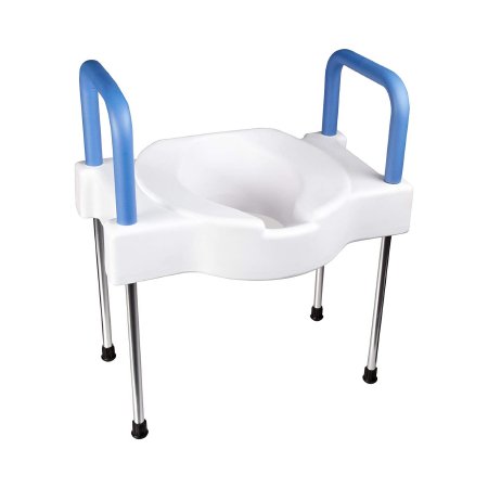 Maddak Raised Toilet Seat with Arms Tall-Ette® 4 Inch Height White 600 lbs. Weight Capacity - Each - 725882000-EA