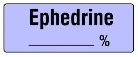 Shamrock Scientific Drug Label Shamrock Anesthesia Label Ephedrine 50 mg/mL Lavender 1/2 X 1 Inch - Roll of 1 - SA-SPECIAL-RL