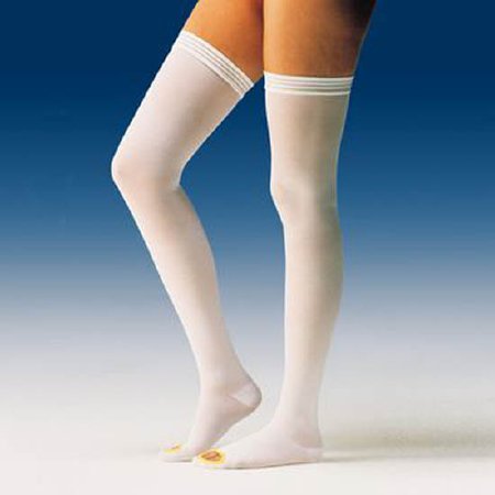 Patterson Medical Supply Anti-embolism Stocking JOBST® Anti-Em/GPT™ Thigh High 2X-Large / Regular White Open Toe - Pair - 55989605-PR