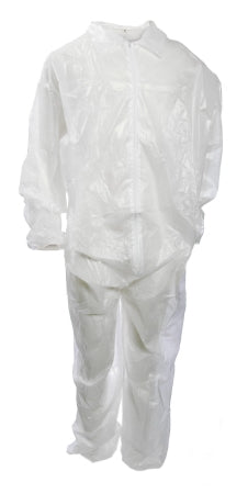 McKesson Coverall McKesson X-Large White Disposable NonSterile - Box of 25 - 81015-BX