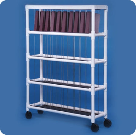IPU Rack Cart PVC 37H X 28W X 18D Inch White - Each - NCR40L-EA