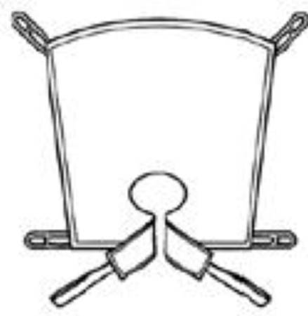Joerns Healthcare Quick Fit Deluxe Sling Hoyer® 6 Point Small 500 lbs. Weight Capacity - Each - NA1050-EA