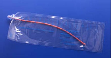 Teleflex LLC Intermittent Closed System Catheter MMG™ Straight Tip 14 Fr. Without Balloon Silicone Coated Red Rubber - Case of 100 - RONC-14-CS