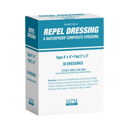 MPM Medical Composite Dressing Repel™ 4 X 4 Inch Square Sterile - Case of 120 - MP00082-CS