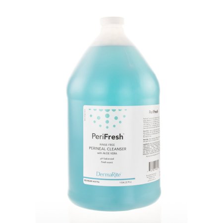 DermaRite Industries Rinse-Free Perineal Wash PeriFresh® Liquid 1 gal. Jug Scented - Case of 4 - 00196-CS