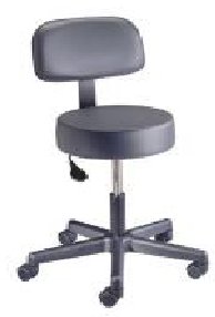Brewer/Dental Stool Contoured Backrest Black - Each - VS-1-C-PR40-EA