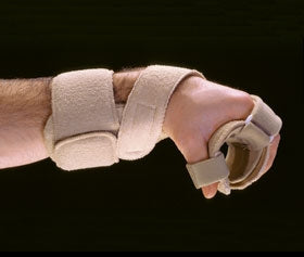 Alimed Wrist / Hand / Thumb Splint Orthosis AliMed® Omni Progressive™ Low Profile Aluminum / Foam / Terry Cloth Right Hand Beige One Size Fits Most - Each - 2970002057-EA