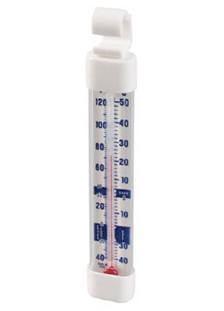 Health Care Logistics Refrigerator / Freezer Thermometer Fahrenheit / Celsius -40Â° to +122Â°F (-40Â° to +50Â°C) Without External Probe Hanging / Standing Does Not Require Power - Each - 3010-EA