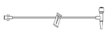 MPS Medical IV Extension Set Mini Bore 38 Inch Tubing Without Filter - Case of 50 - EB-038-11-CS