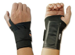 Ergodyne Wrist Support ProFlex® 4000 Single Strap Elastane / Elastic / Polyester Right Hand Tan Large - Each - 70106-EA
