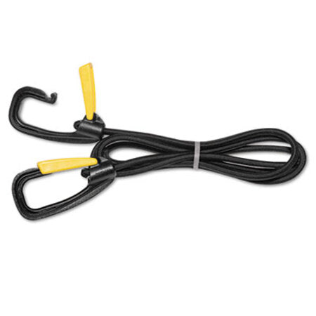 Kantek Bungee Cord with Locking Clasp, 72", Black - Each - KTK-LGLC10-EA