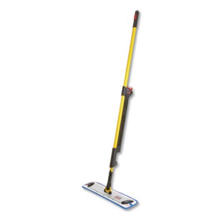 Rubbermaid® Commercial HYGEN™ Pulse Microfiber Spray Mop System, 17" Wide Microfiber Head, 52" Yellow Plastic Handle - Each - RCP-1835528-EA