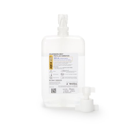 Medline Aquapak® Humidifier with Adapter 650 mL Sterile Water Universal - Case of 10 - HUD00640-CS