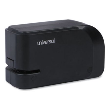 Universal® Half-Strip Electric Stapler with Staple Channel Release Button, 20-Sheet Capacity, Black - Each - UNV-43120-EA