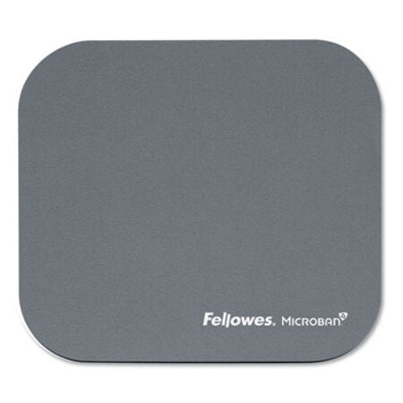 Fellowes® Mouse Pad with Microban Protection, 9 x 8, Graphite - Each - FEL-5934001-EA