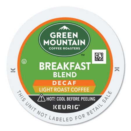 Green Mountain Coffee® Breakfast Blend Decaf Coffee K-Cups, 24/Box - Box of 1 - GMT-7522-BX