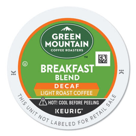 Green Mountain Coffee® Breakfast Blend Decaf Coffee K-Cups, 96/Carton - CT/1 - GMT-7522CT-CT