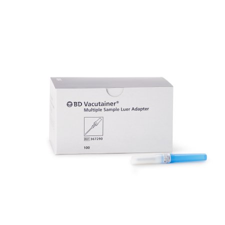 BD Multiple Sample Luer Adapter BD Vacutainer® Male Slip-Luer Fitting, Sterile BD Vacutainer® Holder - Box of 100 - 367290-BX