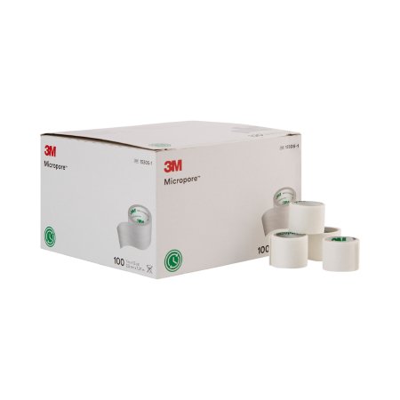 3M Medical Tape 3M™ Micropore™ White 1 Inch X 1-1/2 Yard Paper NonSterile - Case of 500 - 1530S-1-CS