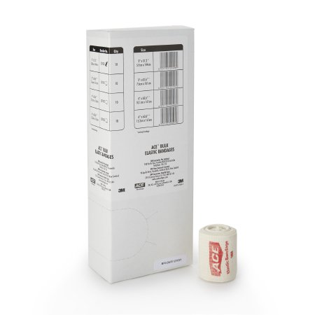 3M Elastic Bandage 3M™ ACE™ 2 Inch X 5 Yard Clip Detached Closure Tan NonSterile Standard Compression - Box of 10 - 207430-BX
