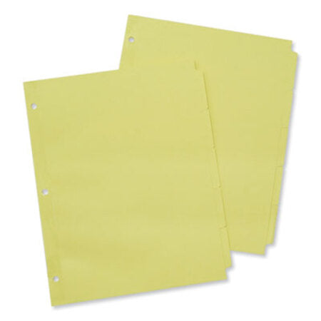 Universal® Self-Tab Index Dividers, 5-Tab, 11 x 8.5, Buff, 36 Sets - Box of 1 - UNV-20836-BX