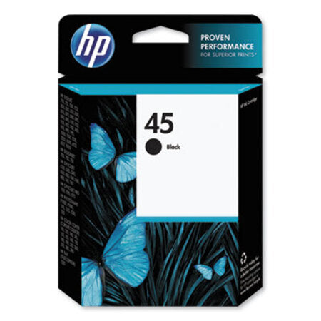 HP HP 45, (51645A) Black Original Ink Cartridge - Each - HEW-51645A-EA