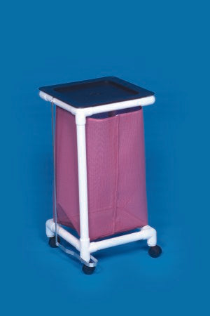 IPU Single Hamper with Bag Standard 4 Casters 39 gal. - Each - VL LH1 FP MESH WHITE-EA