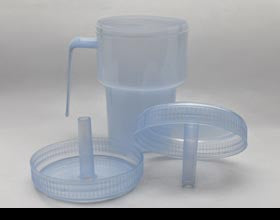 Alimed Spillproof Drinking Cup Kennedy™ 7 oz. Translucent Plastic Reusable - Each - 2970010566-EA
