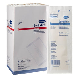 Hartmann Abdominal Pad Sorbalux® ABD 8 X 10 Inch 1 per Pouch Sterile 1-Ply Rectangle - Each - 48720000-EA