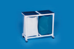 IPU Double Hamper with Bags Standard 4 Casters 39 gal. - Each - VL LH2 FP-EA