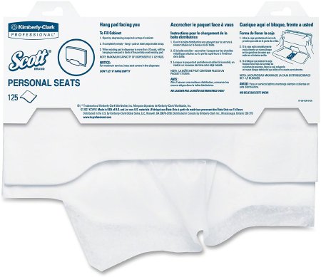Kimberly Clark Toilet Seat Cover Scott® Personal Seats 15 X 18 Inch - Case of 24 - 07410-CS
