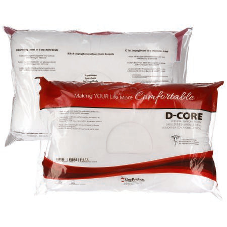 Core Products Orthopedic Pillow D-Core® 16 X 24 Inch White Reusable - Each - FIB-240-EA