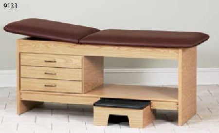 Clinton Industries Treatment Table with Stool Style Line Series Fixed Height - Each - 9133-30-3DT-1DC-EA