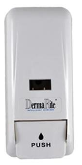 DermaRite Industries Hand Hygiene Dispenser DermaRite® White Manual Push 1000 mL Wall Mount - Each - 1800-EA