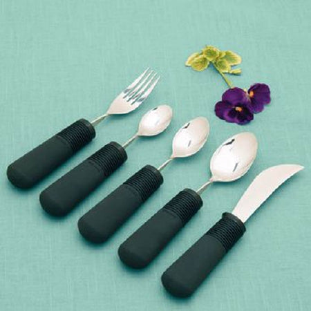Patterson Medical Supply Spoon Good Grips Angled Stainless Steel - Each - 561845-EA