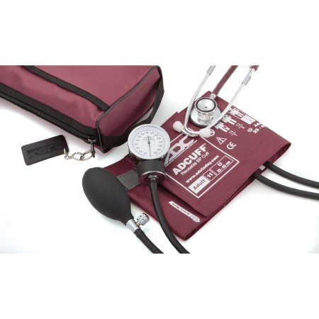 American Diagnostic Corp Reusable Aneroid / Stethoscope Set Pro's Combo II® DH 23 to 40 cm Adult Cuff Dual Head General Exam Stethoscope Pocket Aneroid - Each - 768-670-11ABD-EA