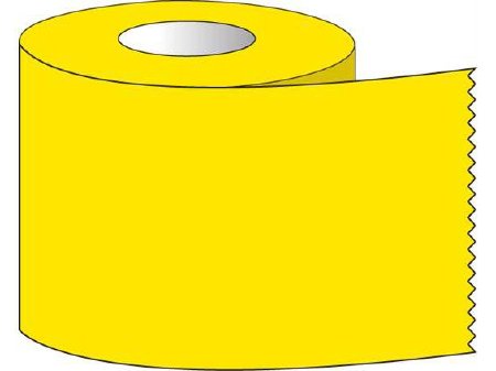 Shamrock Scientific Blank Label Tape Multipurpose Label Yellow 1 X 500 Inch - Roll of 1 - ST-10-2-RL