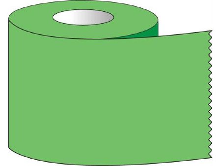 Shamrock Scientific Blank Label Tape Multipurpose Label Green 1 X 500 Inch - Roll of 1 - ST-10-3-RL