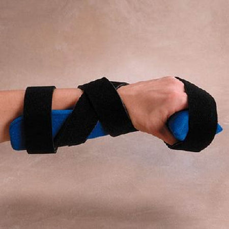 Patterson Medical Supply Progressive Hand Splint Rolyan® Kwik-Form™ Fabric / Foam / Wire Left or Right Hand Black / Blue Small / Medium - Each - A812620-EA