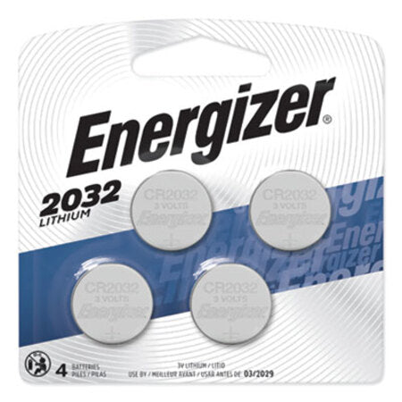 Energizer® 2032 Lithium Coin Battery, 3 V, 4/Pack - Pack of 1 - EVE-2032BP4-PK