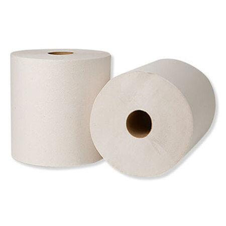 Tork® Hardwound Roll Towels, 1-Ply, 7.88" x 800 ft, Natural White, 6 Rolls/Carton - CT/1 - TRK-218004-CT